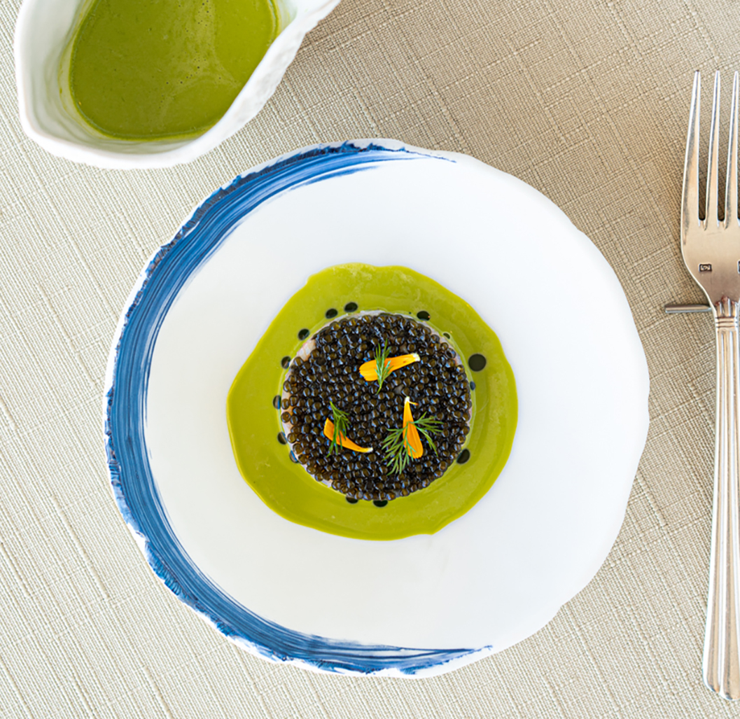 pince de homard, caviar